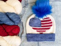 Red, White and Wool Beanie Pattern